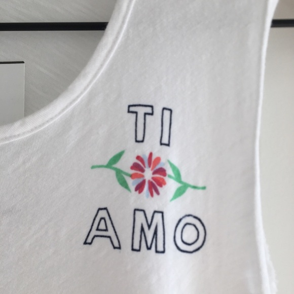 Sundry | “Ti Amo” Peplum Hem Tank - Picture 2 of 8